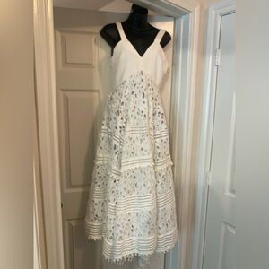 White lace maxi sundress - small